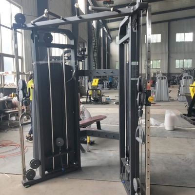 Máy tập thể dục Smith ống hình bầu dục phẳng 50 * 100 Thanh sơn tĩnh điện 2 tầng