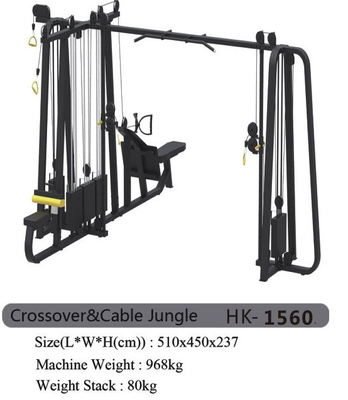 OEM Thương mại Cáp Crossover Máy tập thể dục đa chức năng Sơn tĩnh điện