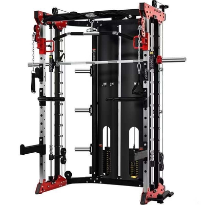 Nhà phòng tập thể dục thể dục Thiết bị tập thể dục Rack huấn luyện viên tích hợp chức năng Smith Squat Rack