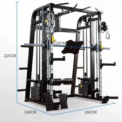 Bụi bọc phòng tập thể dục Thiết bị thể dục đa chức năng Smith Weight Stack Trainer
